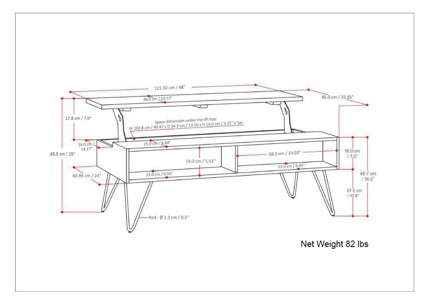 Lockhart 30" Wide Solid Mango Wood Drum Coffee Table in Natural (Lift Top Coffee Table / 48 inch / Grey)