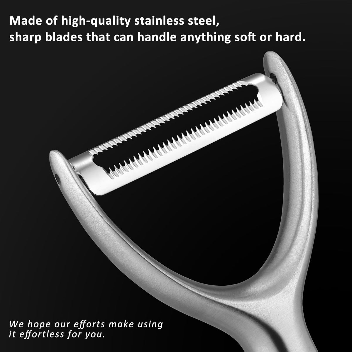 Serrated Blade Premium Y Type 304 Stainless Steel Multifunctional Kitchen Peeler Real Wood Handle Ultra Sharp Blade Vegetable Potato Apple（Agarwood） - HomeSpice
