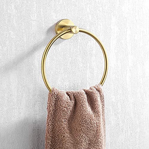 Brushed Gold Towel Ring (Brushed Gold)