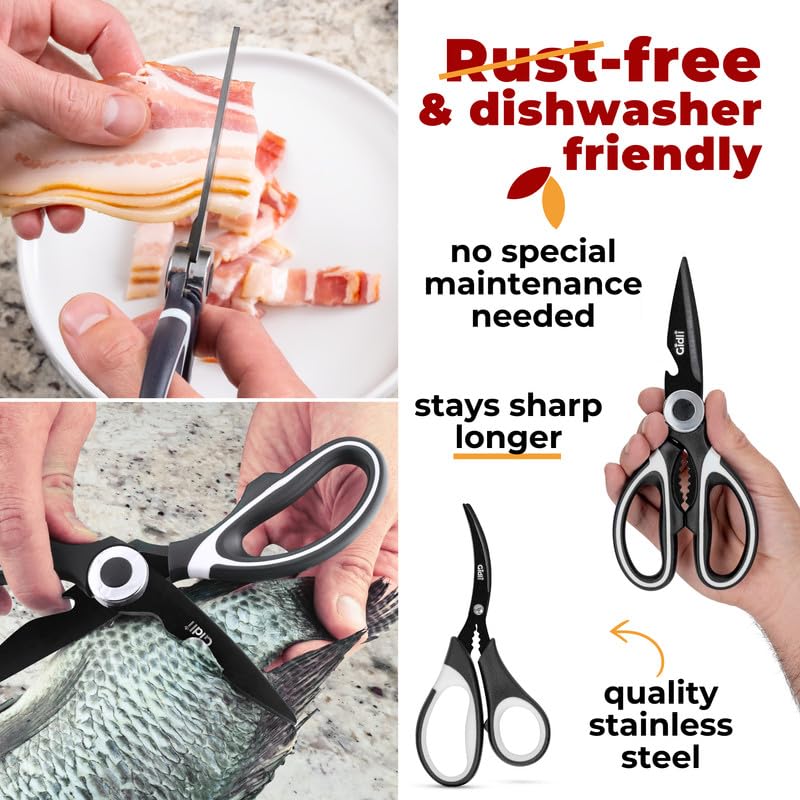 Titanium Coated Kitchen Scissors 2