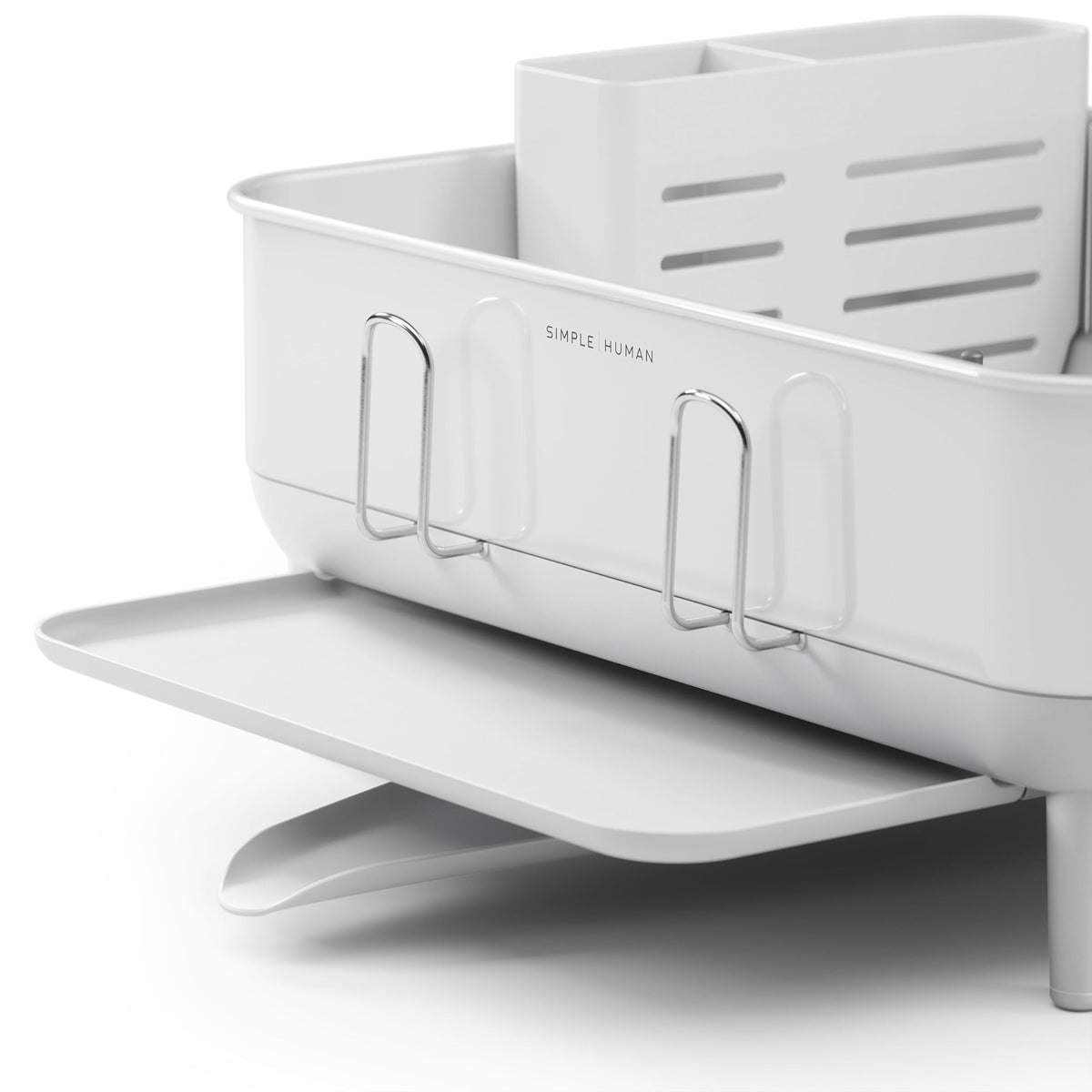 Steel Frame Dishrack (White / Compact (15'' X 15.5'' X 7.5''))
