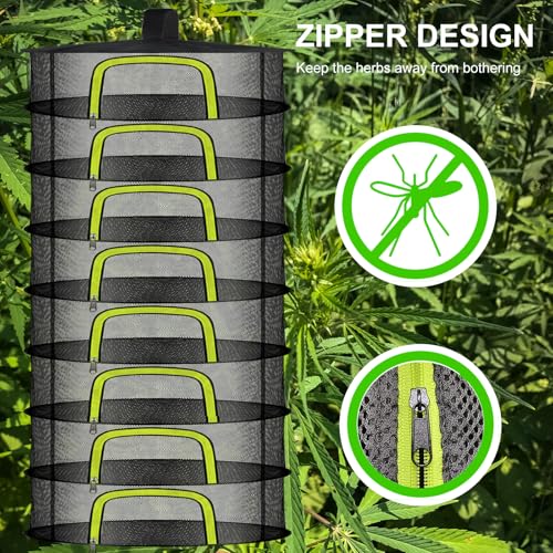 Doacpr 8 Layer Hanging Herb Drying Rack