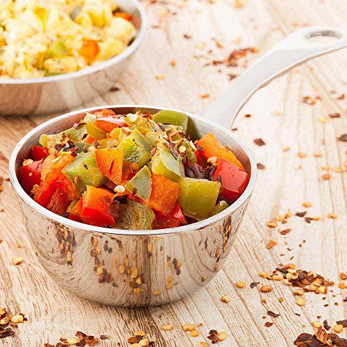 7 Inch x 3.4 Inch Small Saucepan 1 Round Small Pot For Cooking (Stainless Steel / Sauce Pan)