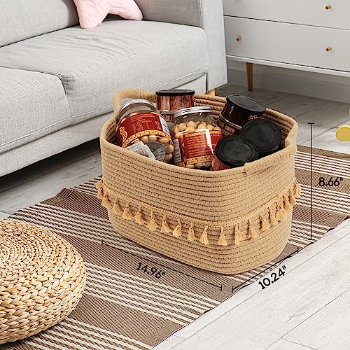 Storage Basket 3 Pack for Organizing (Jute / 3 Pack)