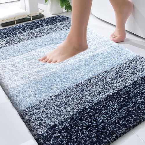 Bathroom Rugs Mat 34x21 (34" X 21" / Navy Blue)