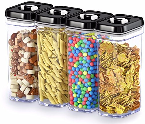 Airtight Food Storage Containers with Lids (02 - 1.4 Liters (Set of 4))