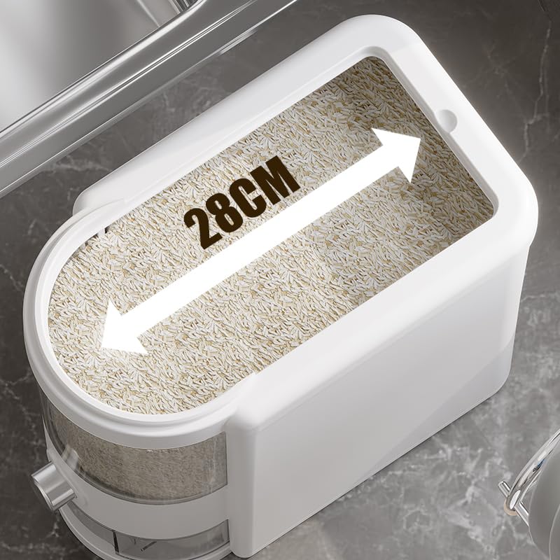12 Lbs Rice Container with Measuring Cup (Small)