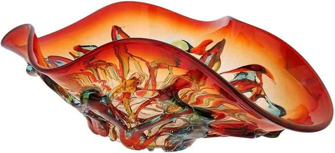 GlassOfVenice Murano Glass Mars Centerpiece Bowl