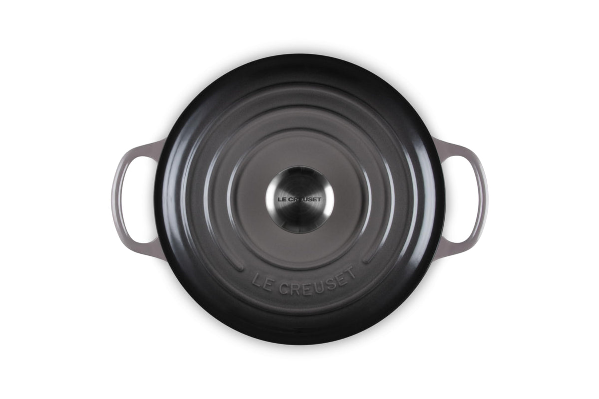 Enameled Cast Iron Round Dutch Oven (Oyster / 4.5 Qt)