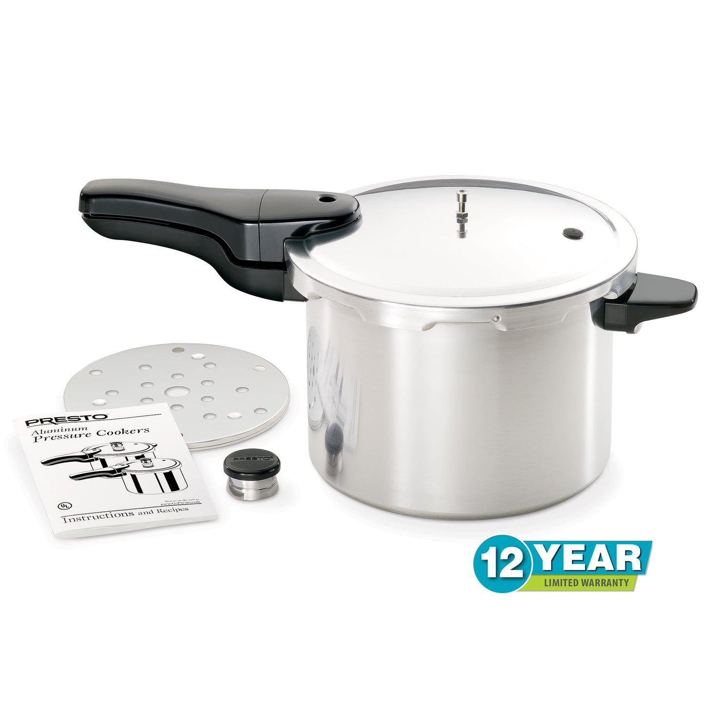 01264 6 Quart Aluminum Pressure Cooker (6 Quarts / Cooker)