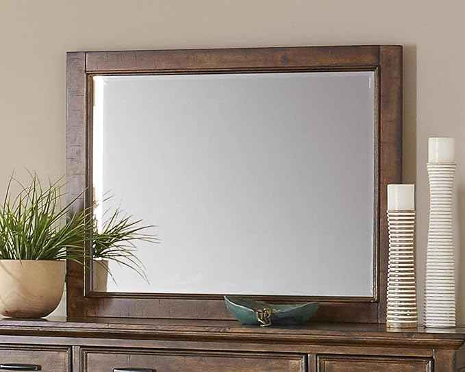 Coaster Mirror 1.25" D x 42" W x 34" H Vintage Bourbon 203894
