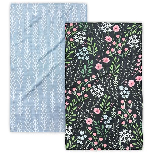Kitchen Towels (Midnight Bloom)