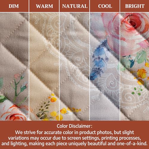 Pot Holders 100% Cotton Potholders (065 - Ibiza - Beige / 8" x 8" (Pot Holder Pack of 2))