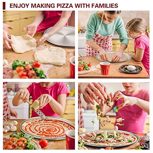 Pizza Pan 12 inch Pizza Pan Stainless Steel Pizza Oven Pan Tray (12 Inch)