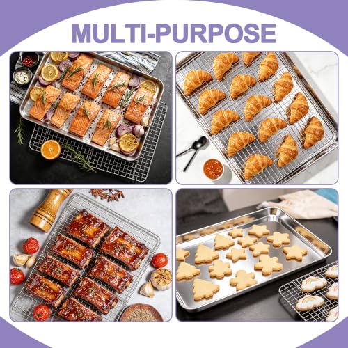 Large Baking Sheet with Wire Rack (20"x14")