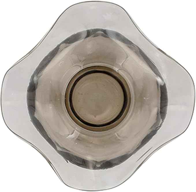 Hibiscus Glass Gray Bud Vase
