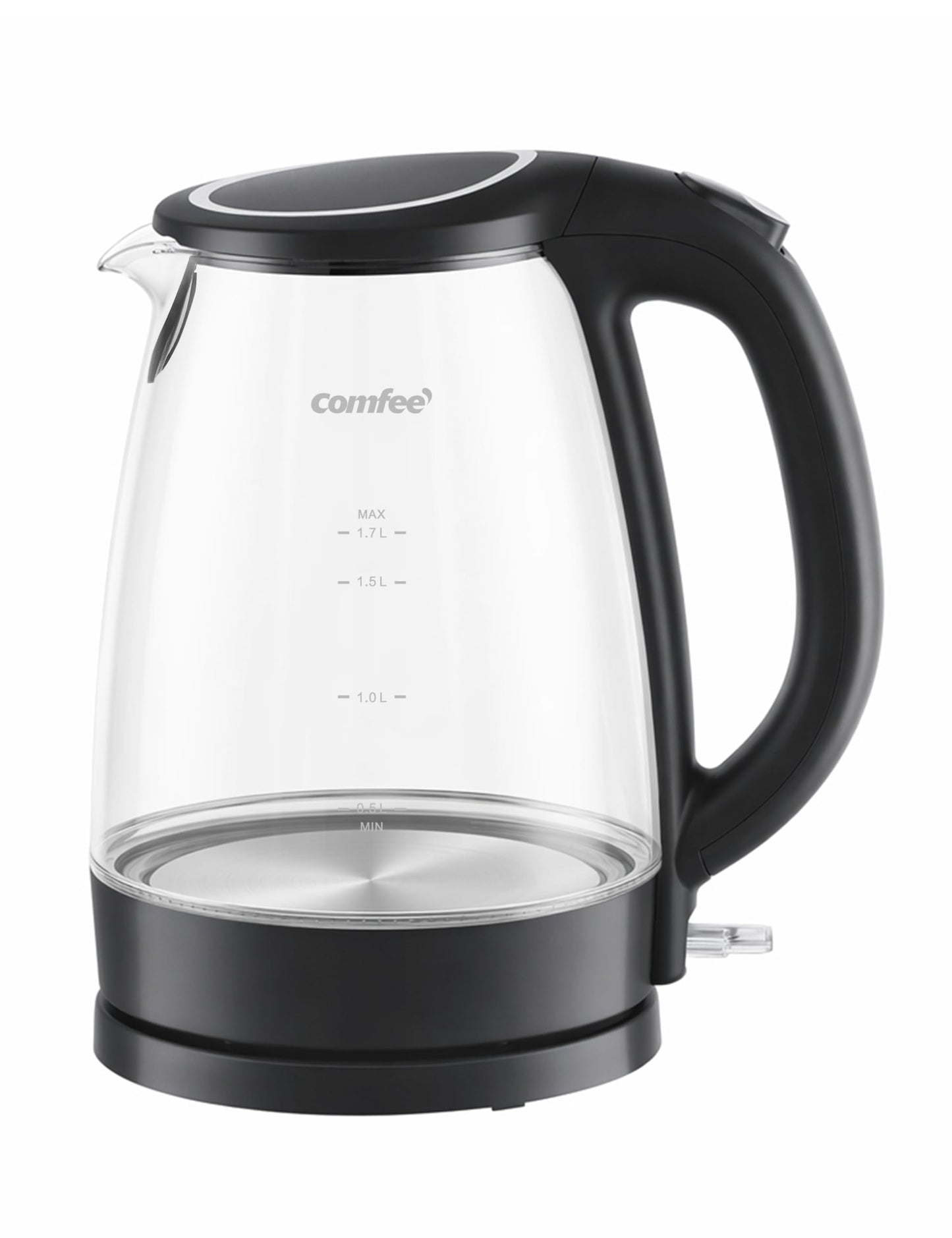 Glass Electric Kettle (Deep Black / 1.8 Quarts)