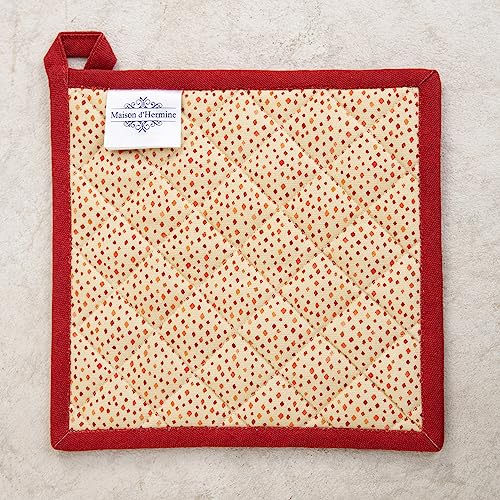 Pot Holders 100% Cotton Potholders (064 - Kalahari / 8" x 8" (Pot Holder Pack of 2))