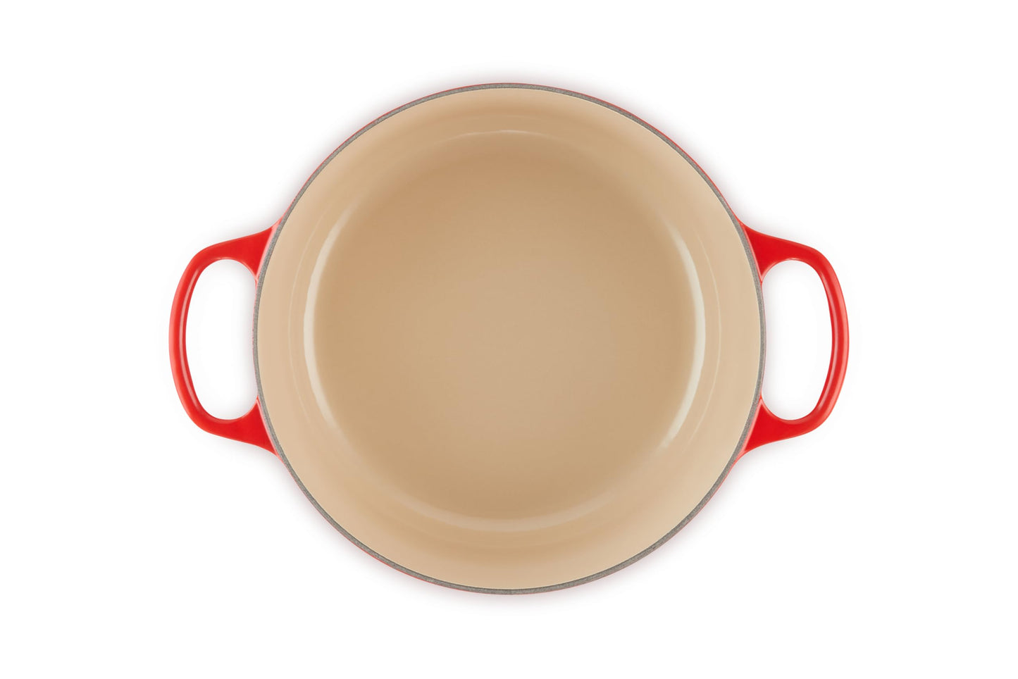 Enameled Cast Iron Round Dutch Oven (Cerise / 5.5 Qt)