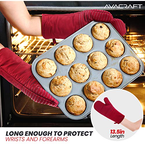 Oven Mitts Pair (Red Oven Mitts)