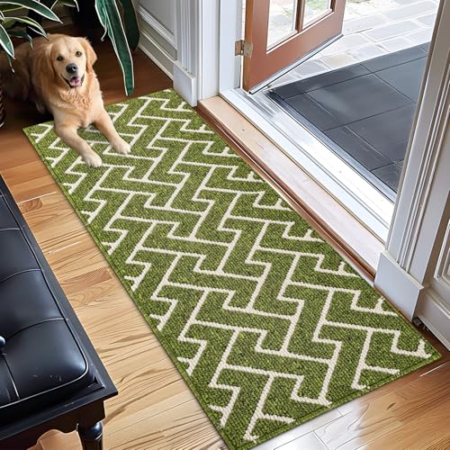 Dirt Trapper Indoor Doormat (Sage Green / 59" x 20" (Rectangular))