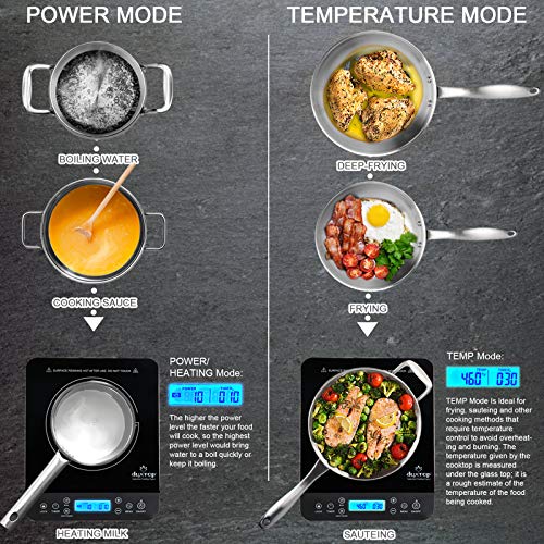 Portable Induction Cooktop (Black / 1800 Watts / Cooktop)