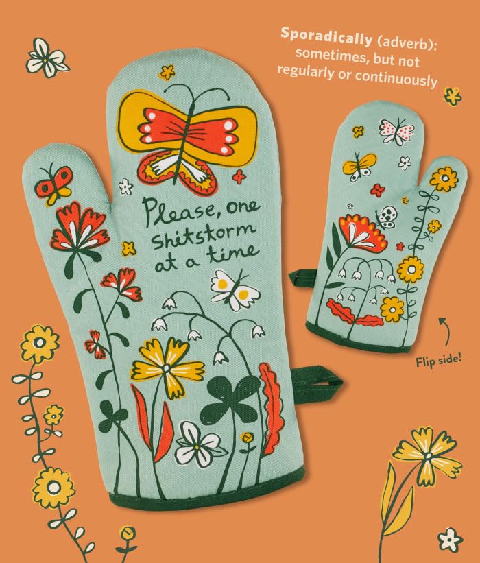 Oven Mitts Cute Kitchen Accessories & Kitchen Gifts (Please, One Storm at a Time)