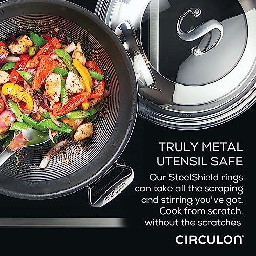 Clad Stainless Steel Induction Frying Pan and Wok Set with Hybrid SteelShield and Nonstick Technology (Cookware Set (4 Piece))