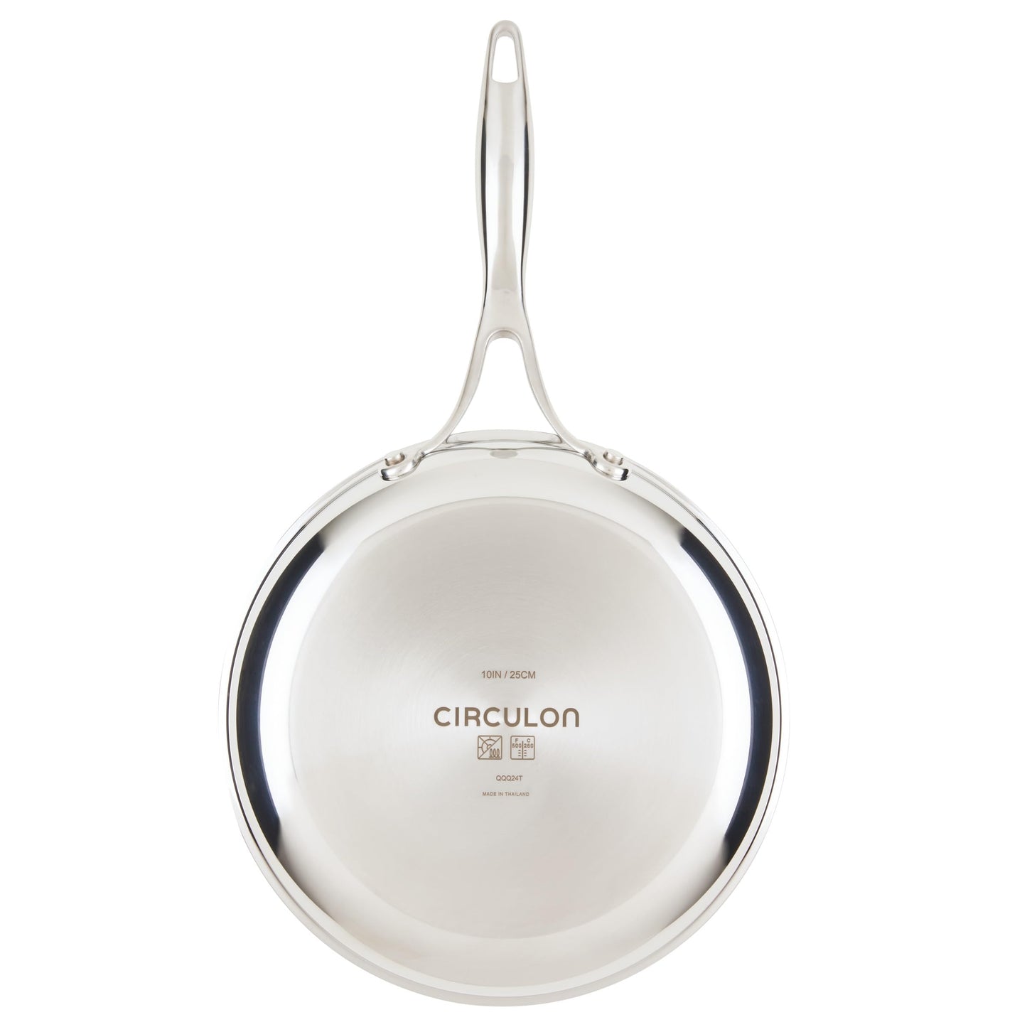 C1 Series Clad Stainless Steel with ScratchDefense Technology Cookware Nonstick Induction Frying Pan (10-Inch)