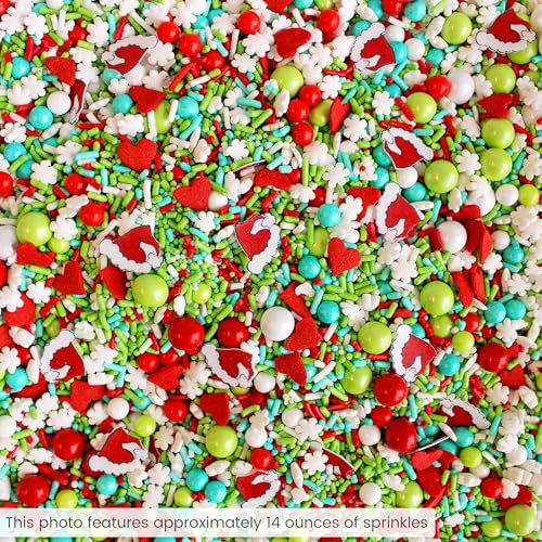 Merry Whatever Sprinkle Mix (Lime, Green, Red, White, Aqua)