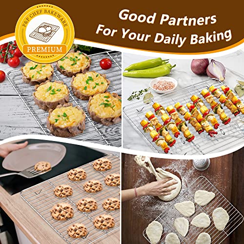 Stainless Steel Baking Sheet with Rack Set for Cookie (16 Inch)