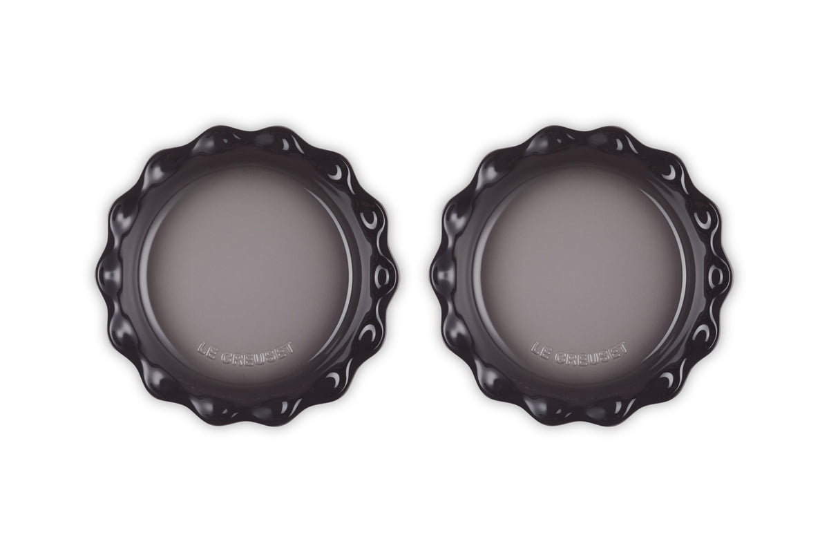 Stoneware Set of 2 Heritage Fluted Pie Dish (Oyster)