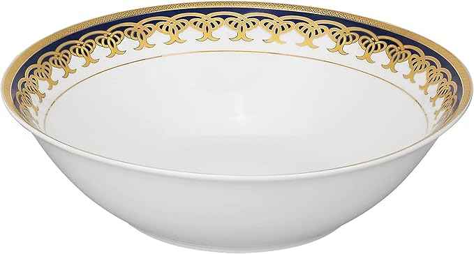 Lorren Home Trends 57-Piece Porcelain Dinnerware Set, Iris, Service for 8