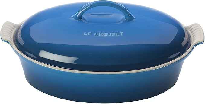 Le Creuset Stoneware Heritage Covered Oval Casserole, 4 qt. (14"), Marseille