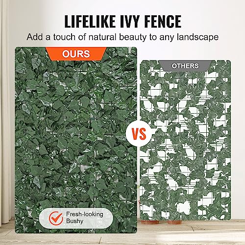 Artificial Ivy Privacy Fence Screen (Ivy / 39 x 98 inch)