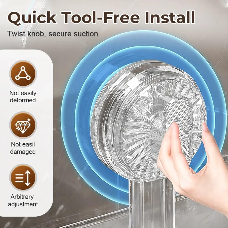 2026 NEW Universal Removable Faucet Storage Rack (White)
