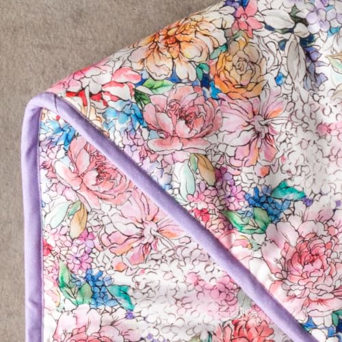Double Oven Mitts 100% Cotton Double Oven Glove (044 - Floral Love / 7" x 35" (Double Oven Mitt))