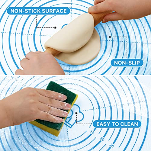28"x20" Large Durable Silicone Baking Mat for Pastry and Bread