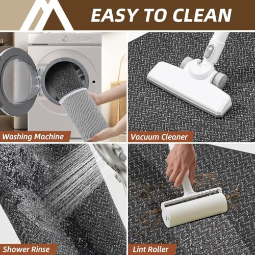 Kitchen Rugs Non (Dark Grey / 17“x60”)