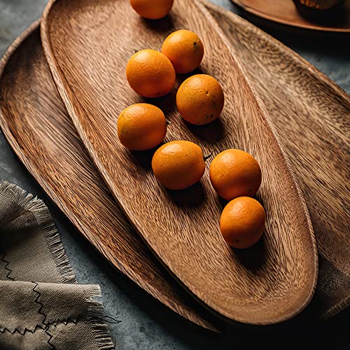 Acacia Wooden Serving Platters Set of 4