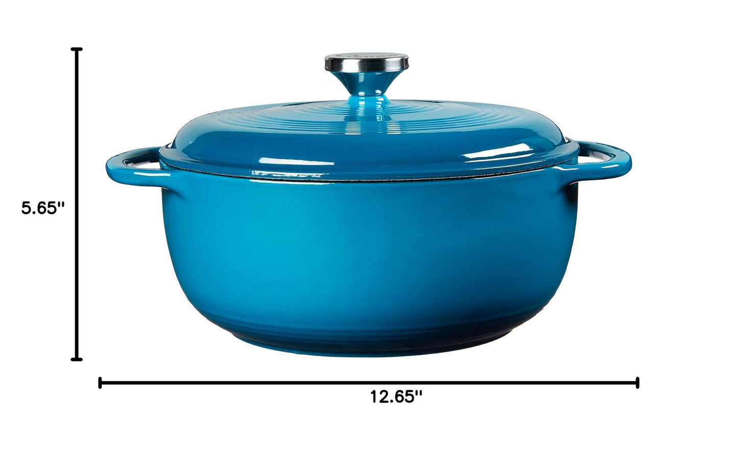 4.5 Quart Enameled Cast Iron Dutch Oven with Lid (Cornflower Blue)