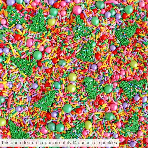 Twinkling Trees Sprinkle Mix (Red, Pink, Green, Lime, Purple)