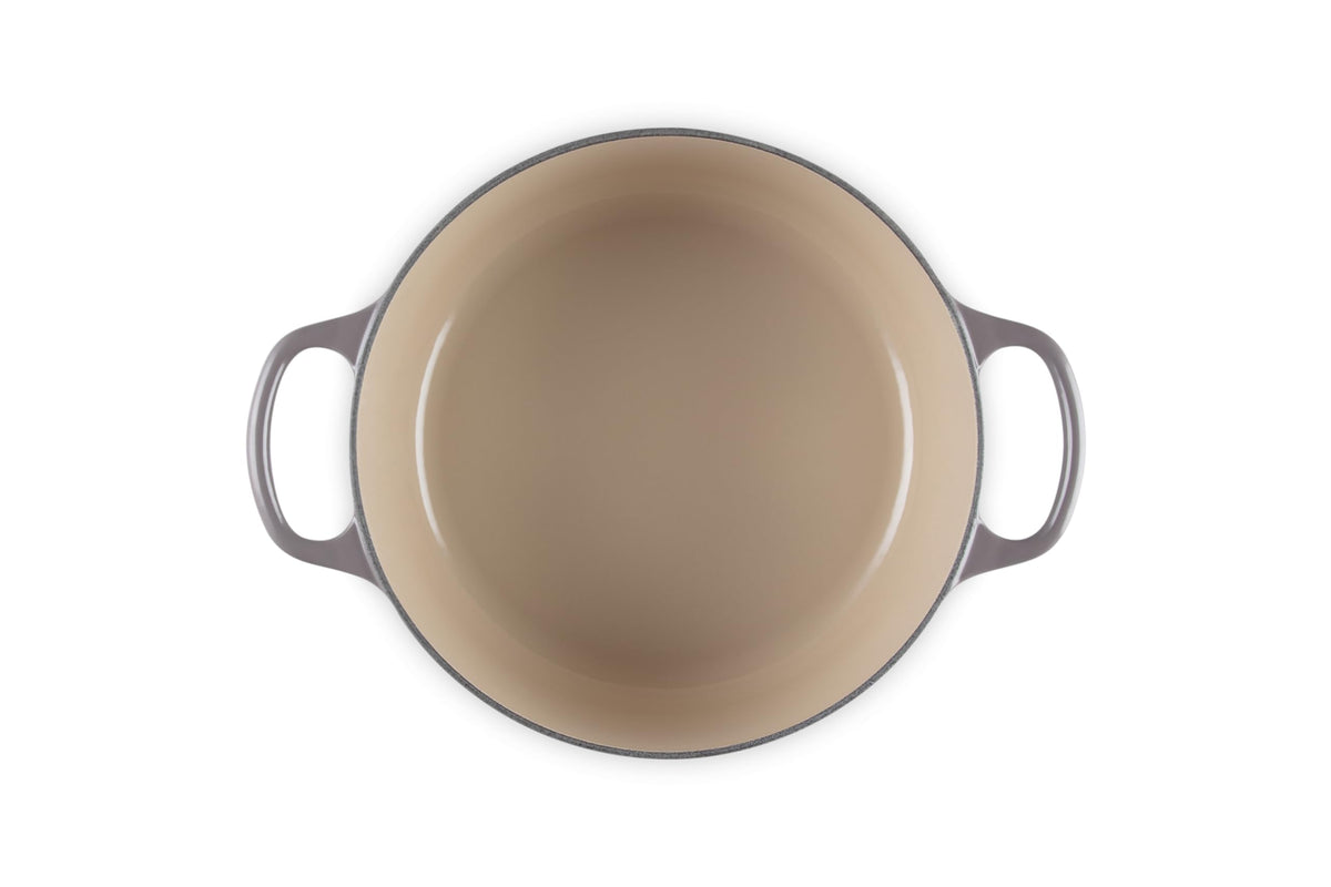 Enameled Cast Iron Round Dutch Oven (Oyster / 4.5 Qt)