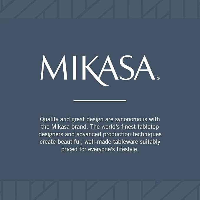 Mikasa Delray 40-Piece Bone China Dinnerware Set, White Round Dishes for 8 - Dinner Plates, Salad Plates, Cereal Bowls, Fruit Bowls and Mugs