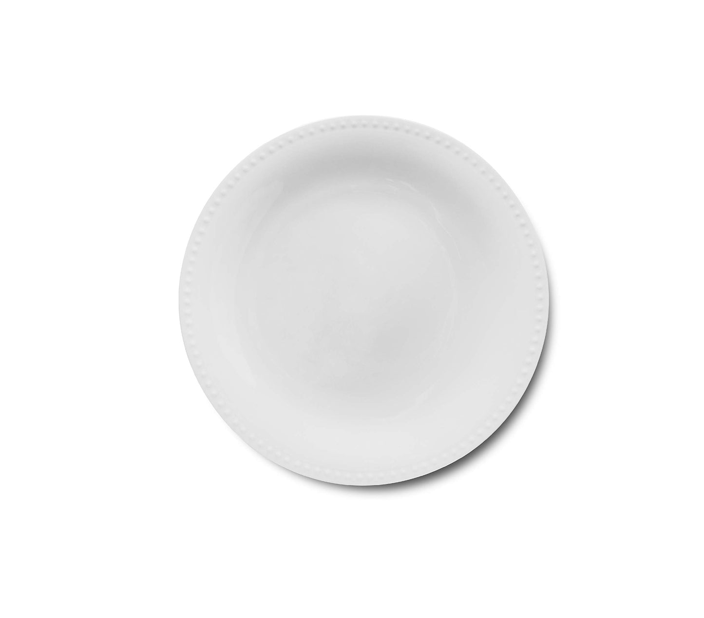 Bone China Pinpoint Embossed 32 Piece Dinnerware Set (Pinpoint - White / 32 Piece Service for 8)