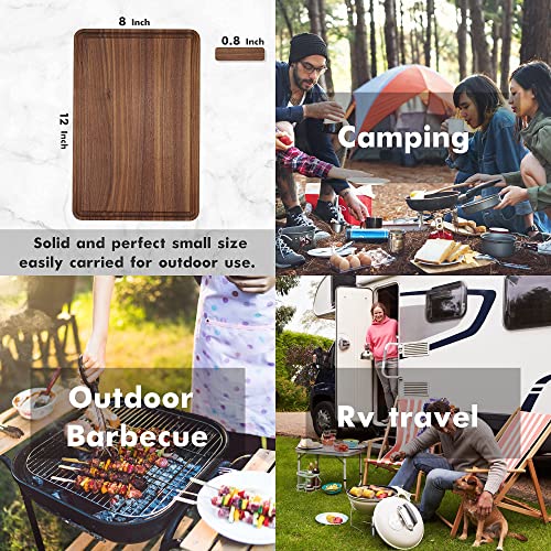 Walnut Wood Cutting Board for Kitchen 12x8 in Wooden Chopping Board (Edge Grain / 12"L x 8"W)