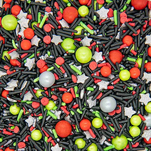 Black Space Wars Sprinkles for Cake Decorating