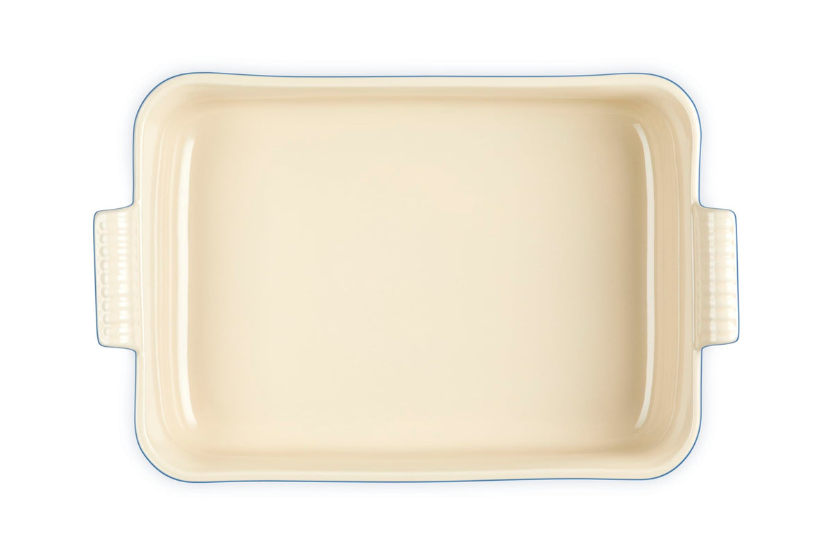 Stoneware Heritage Deep Rectangular Lasagna Dish (Oyster)