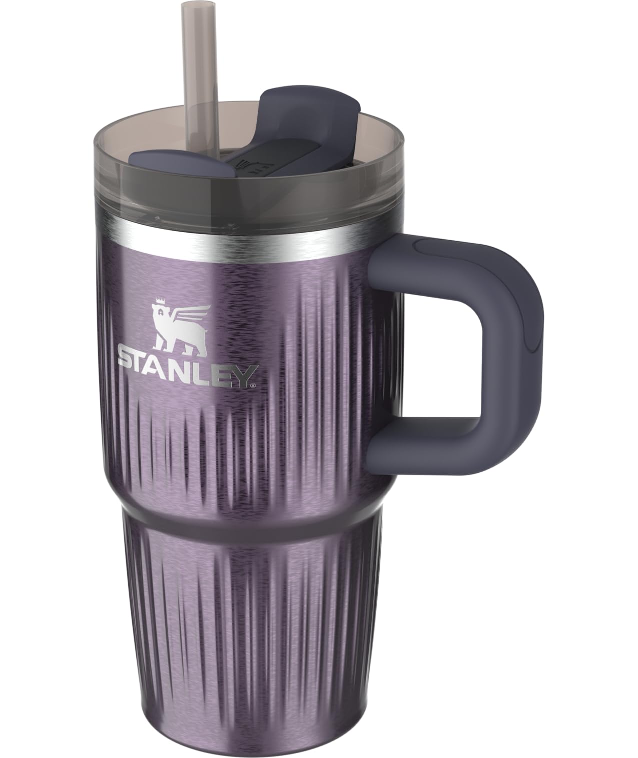 Quencher H2.0 Tumbler with Handle and Straw 20 oz (20 Ounces / Fluted Wisteria Shine)
