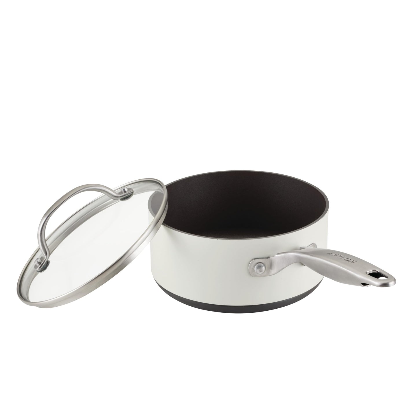 Achieve Hard Anodized Nonstick Cookware Pots and Pans Set (Cookware Set (9 Piece) / Cream)